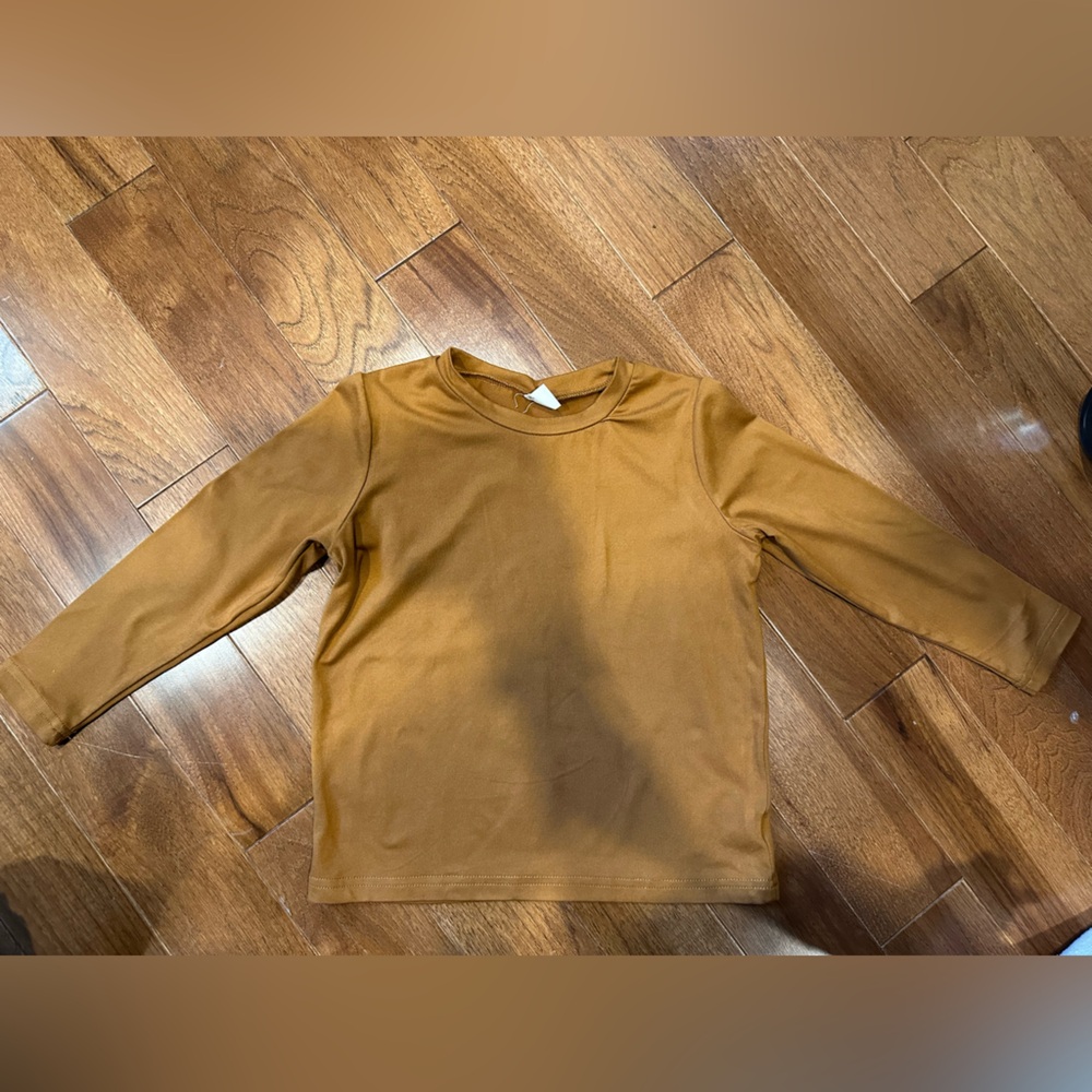 Kids Long Sleeve Brown Top